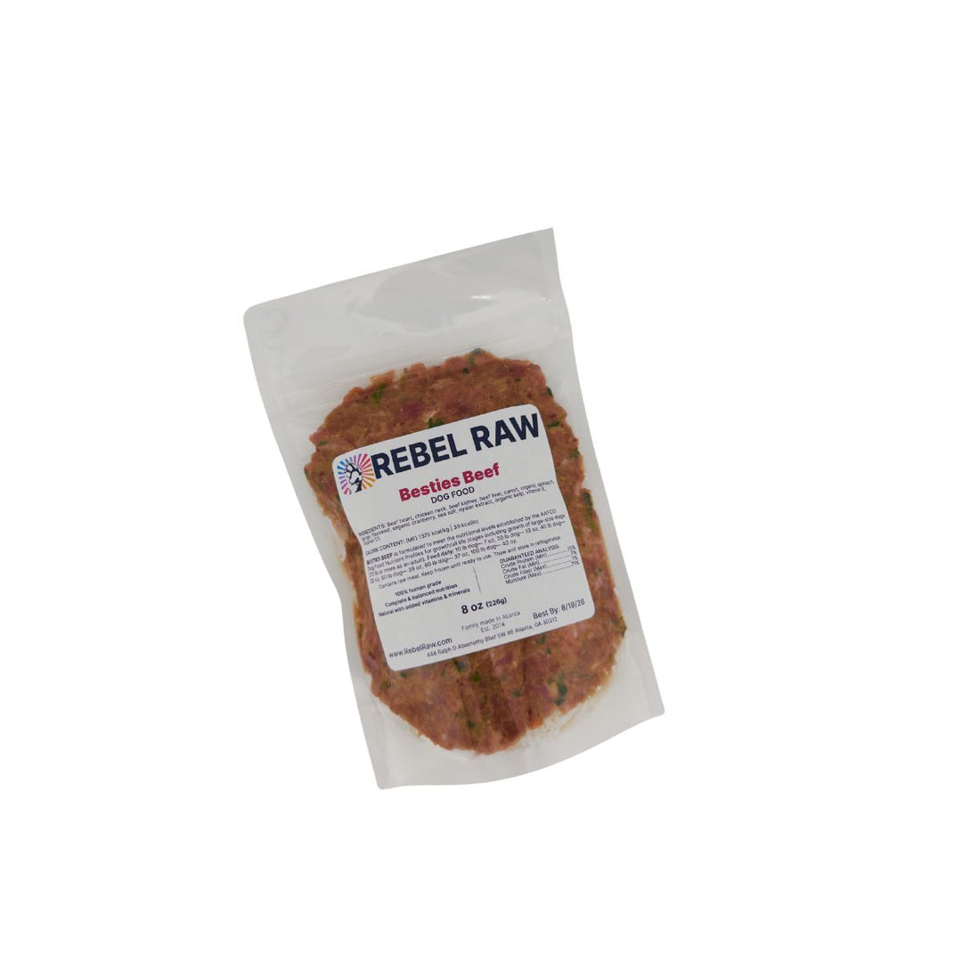 Rebel Raw Besties Beef Dog Food 8 oz