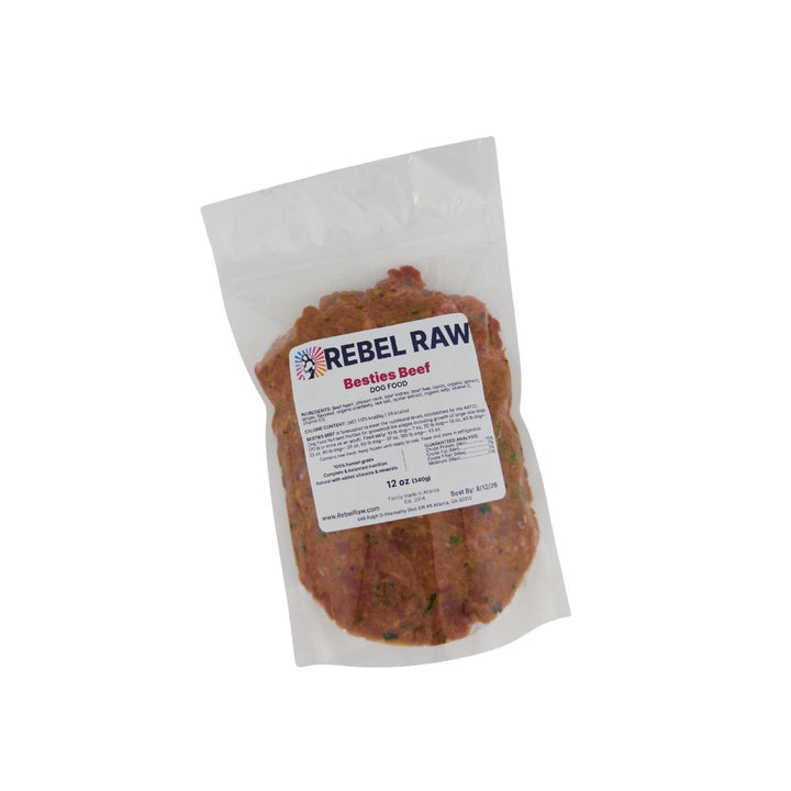 Rebel Raw Besties Beef Dog Food 12 oz