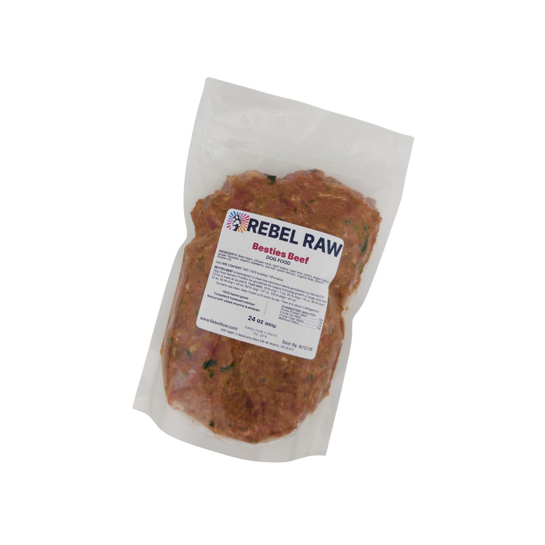 Rebel Raw Besties Beef Dog Food 24 oz