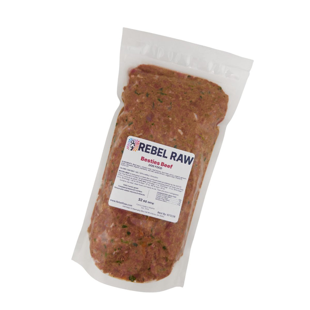 Rebel Raw Besties Beef Dog Food 32 oz