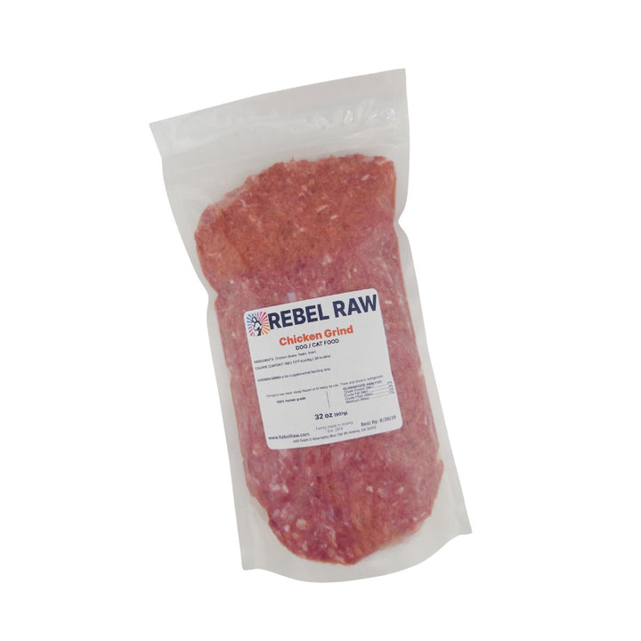 Rebel Raw Chicken Grind Dog and Cat Food 32 oz