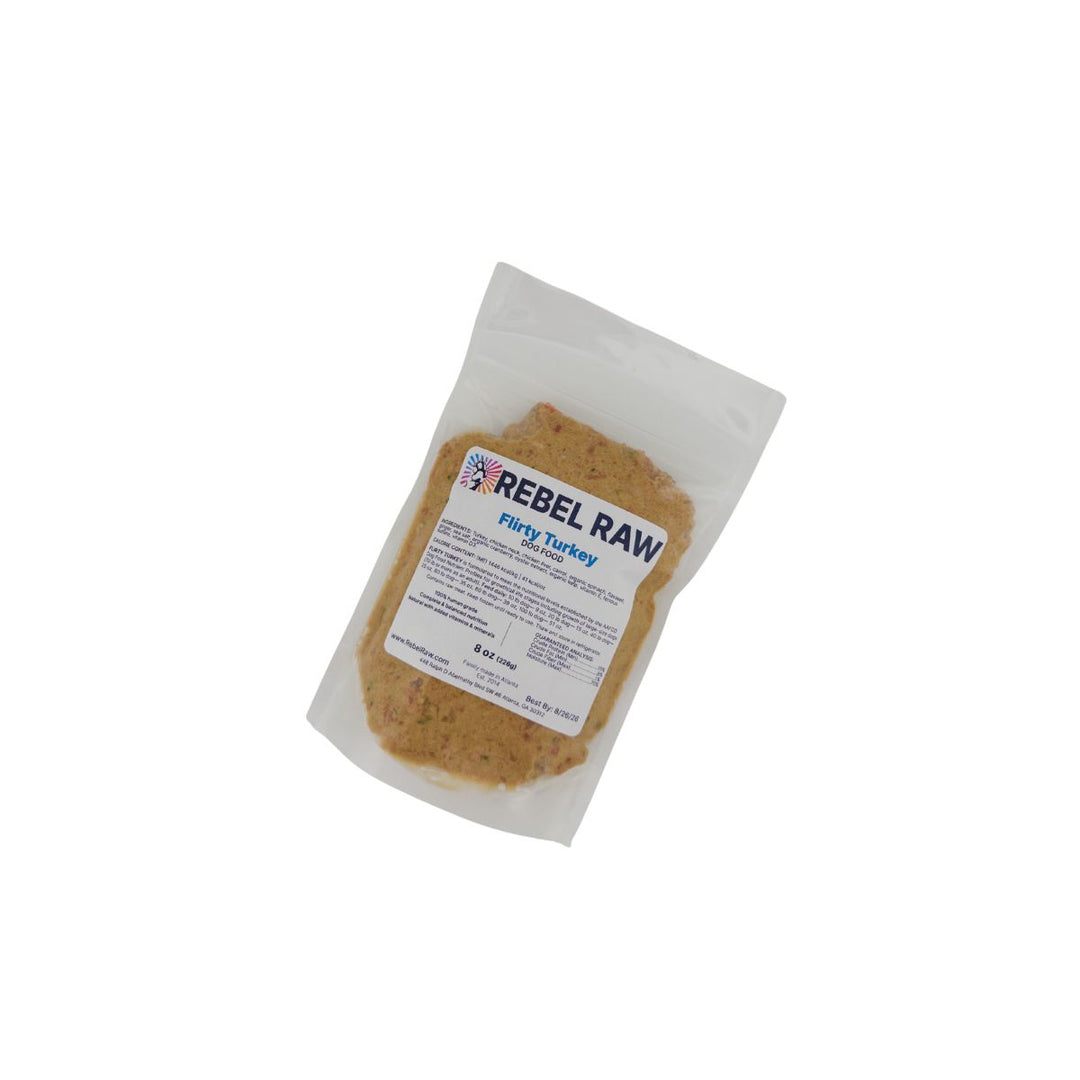 Rebel Raw Flirty Turkey Dog Food 8 oz