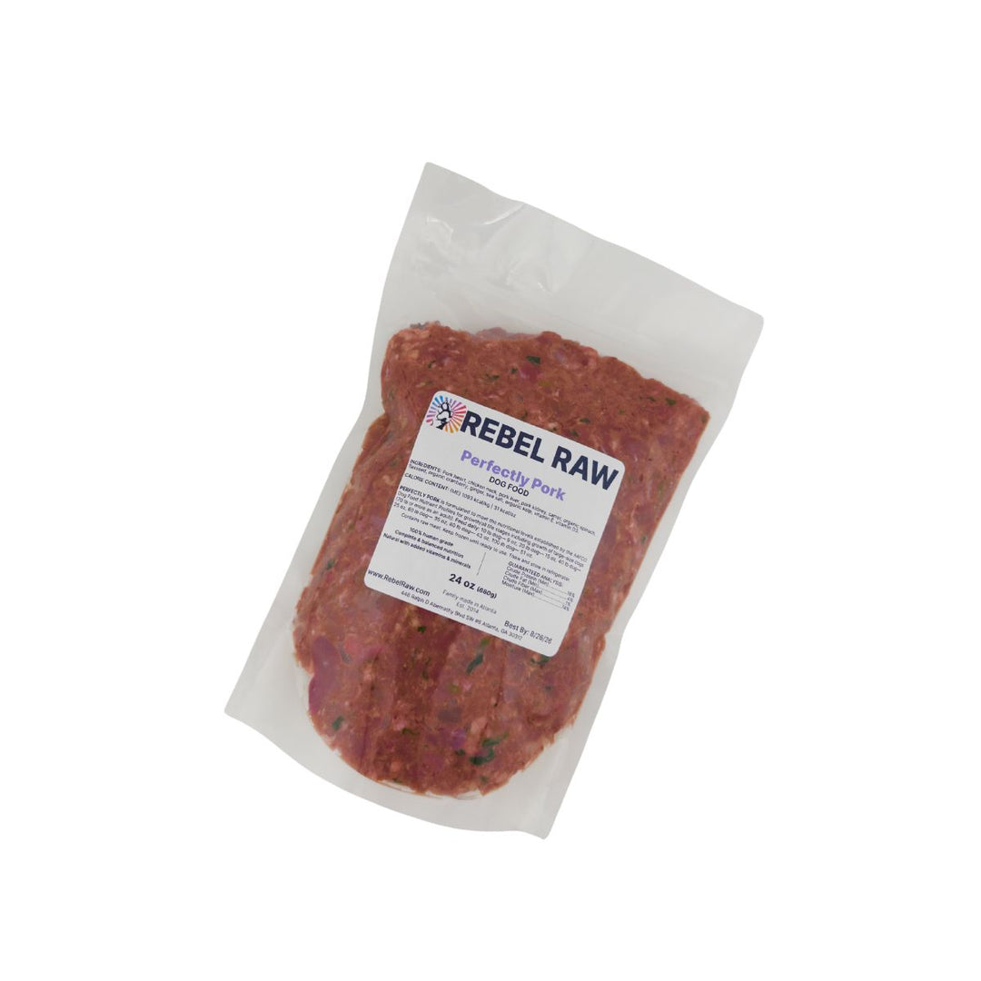 Rebel Raw Perfectly Pork Dog Food 24 oz