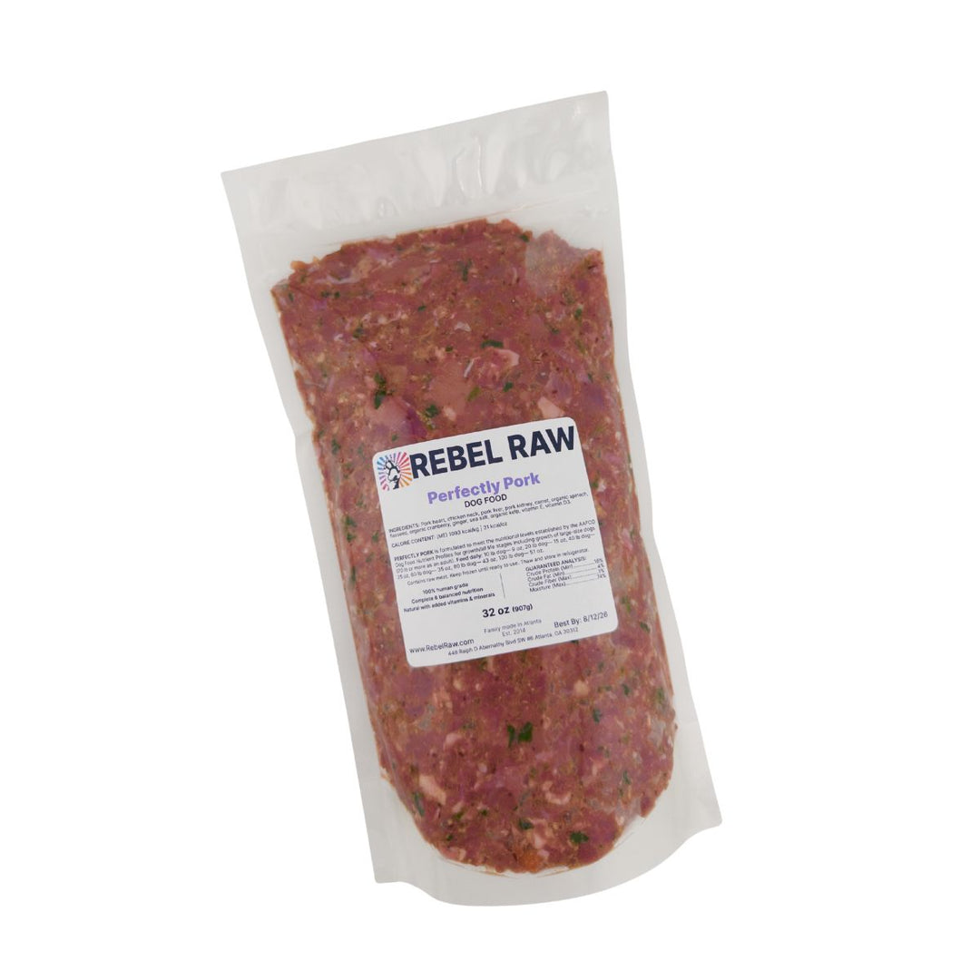 Rebel Raw Perfectly Pork Dog Food 32 oz