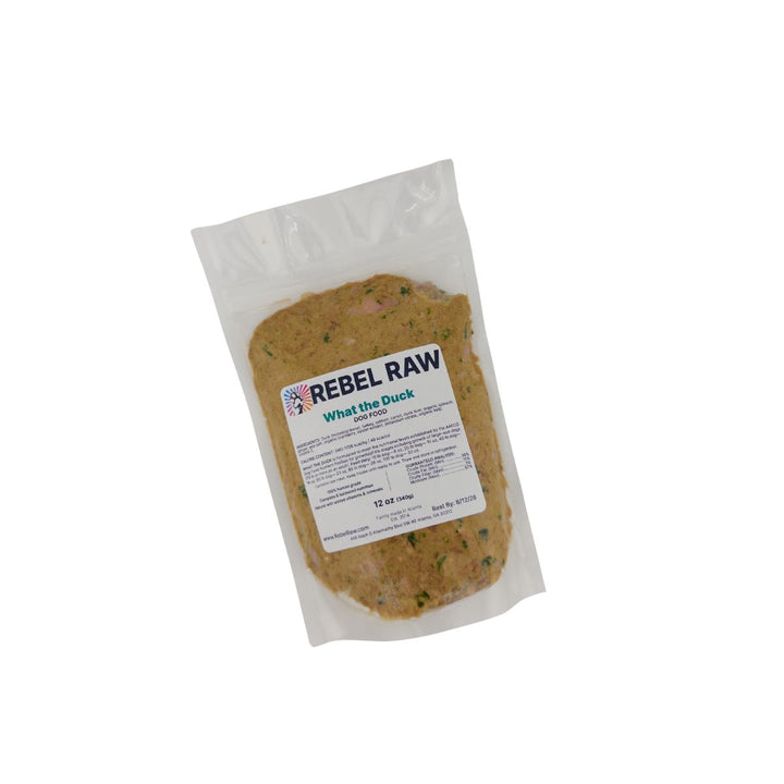 Rebel Raw What the Duck Dog Food 12 oz