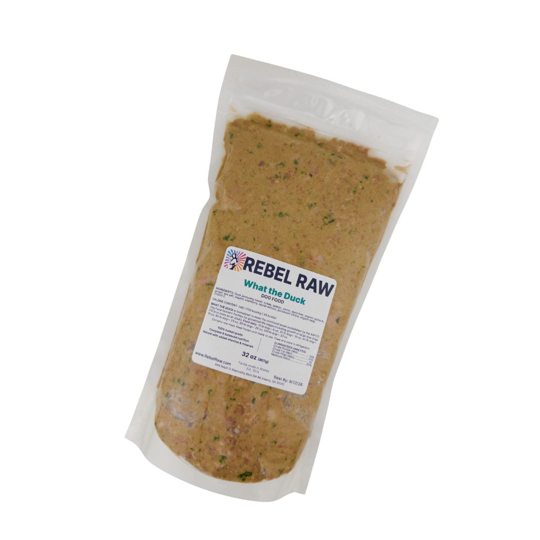 Rebel Raw What the Duck Dog Food 32 oz