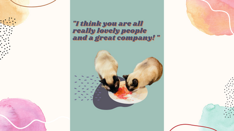 "You are all really lovely people and a great company!"