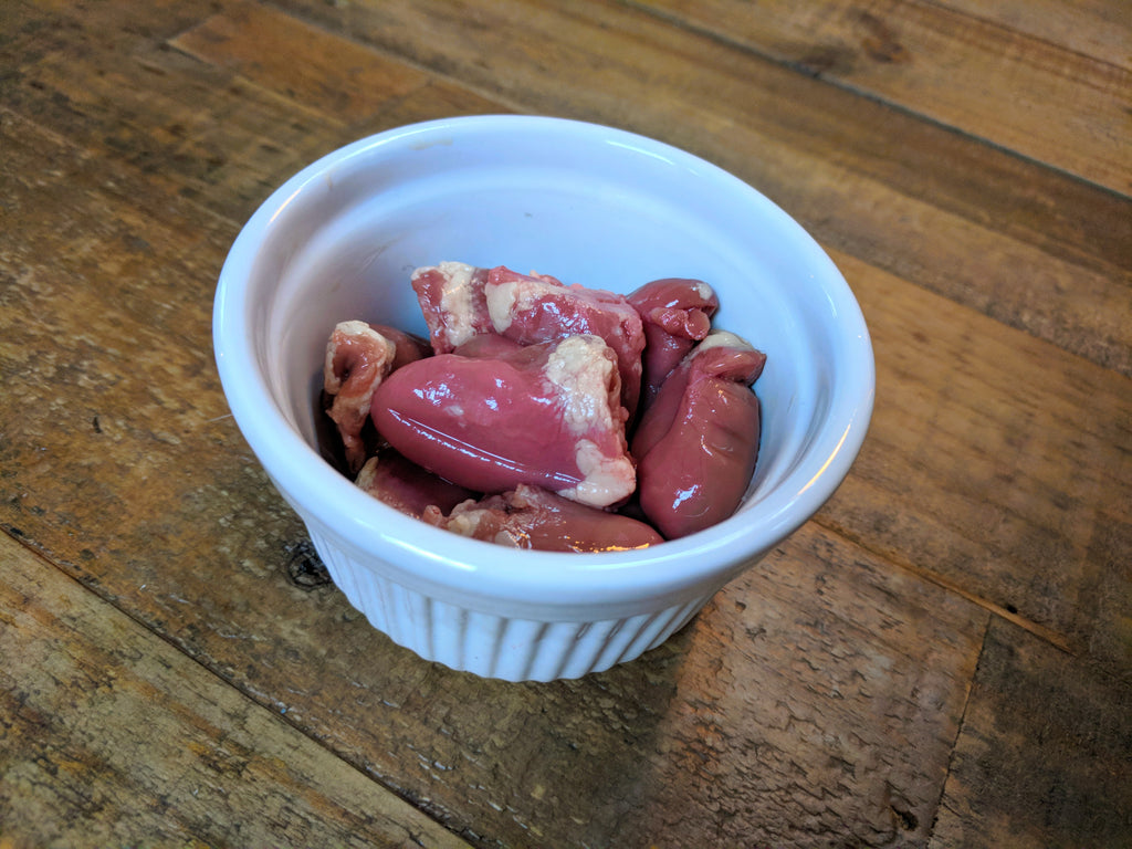 Cooked chicken hearts for cheap cats