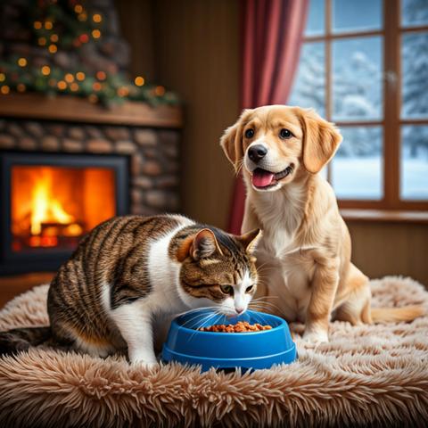 The Winter Munchies: Why Your Cat or Dog Might Eat More During The Cold & How to Keep Them Cozy & Full!