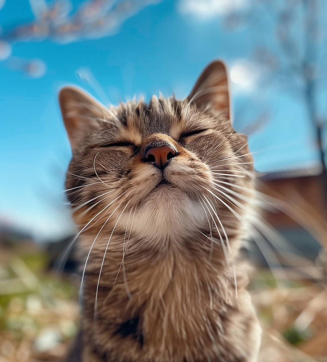 Happy cat on a sunny day