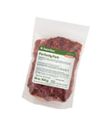 Package of Rebel Raw Perfectly Pork 16 oz dog food with a label on a white background